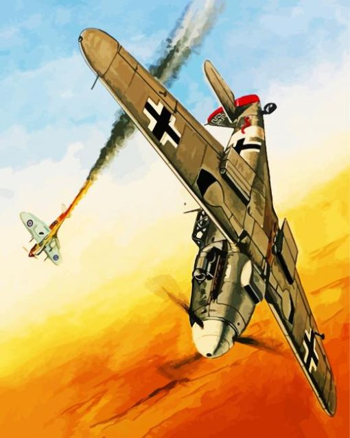 Aesthetic Stuka Illustration Paint By Number