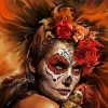 Aesthetic Sugar Skull Woman Paint By Number