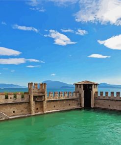 Castello Di Sirmione Lake Garda Paint By Number