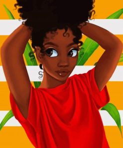 Afro Girl Paint By Number