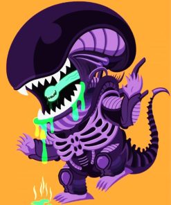 Baby Xenomorph Paint By Number