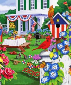 Backyard Party Paint By Number