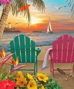 Beach Chairs Paint By Number