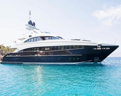 Black And White Yacht Paint By Number