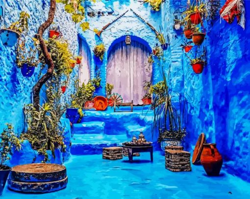 Chefchaouen City Paint By Number