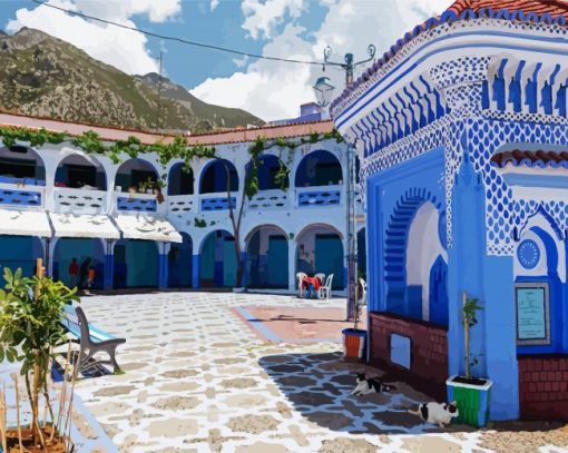 Chefchaouen Morocco Paint By Number