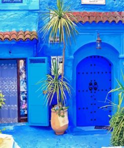 Chefchaouen The blue Pearl Paint By Number