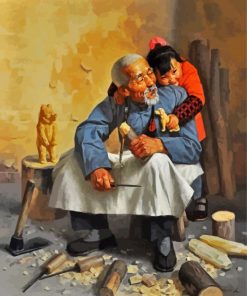 Chinese Grandparents Paint By Number