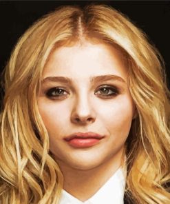 Chloe Grace Moretz Face Paint By Number