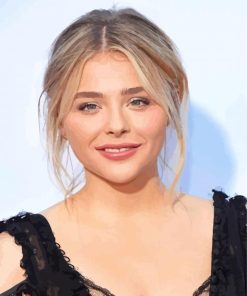 Chloe Grace Moretz Side Paint By Number