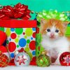 Christmas Kittens Paint By Numbe