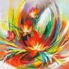 Colorful Abstract Flowers Paint By Number