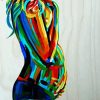 Colorful Pregnant Woman Paint By Number