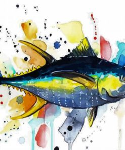 Colorful Tuna Fish Paint By Number