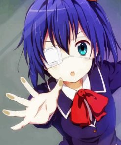 Cute Rikka Takanashi Anime Paint By Number