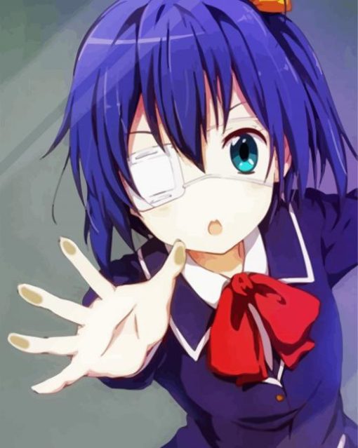 Cute Rikka Takanashi Anime Paint By Number