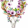 Deer Skull Floral Paint By Number