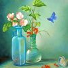 Flowers And Butterflies Paint By Number