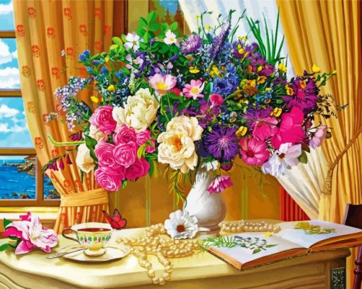 Flowers In The Morning Paint By Number