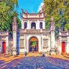 Hanoi Temple Of Literature Paint By Number