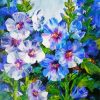 Hollyhocks Plants Art Paint By Number