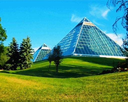 Muttart Conservatory Edmonton Paint By Number