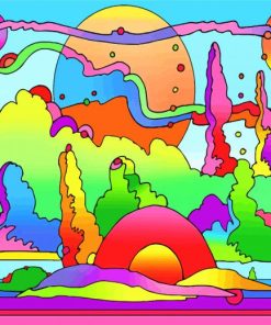 Pop Art Landscape Paint By Number