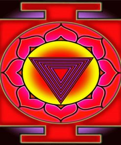 Red Yantra Paint By Number