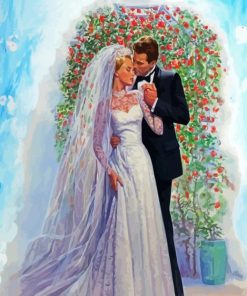 Romantic Bride And Groom Paint By Number