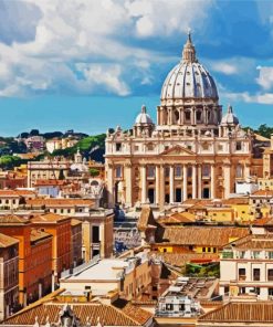 Saint Peter's Square Vatican Paint By Number