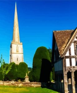 St Mary's Church Batsford England Paint By Number