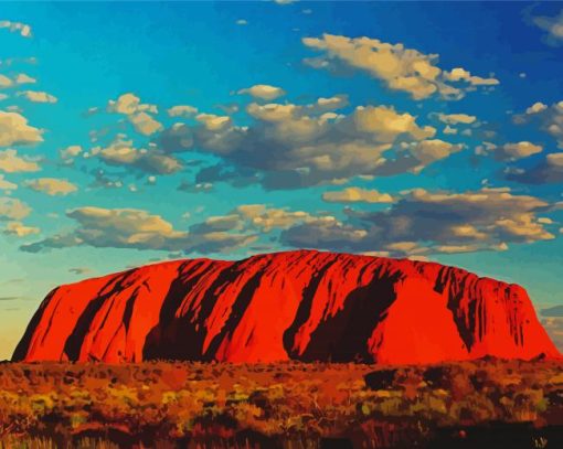 Uluru Rock Paint By Number