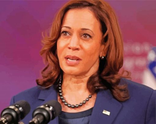 USA Vice President Kamala Harris Paint By Number