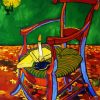 van Gogh Gauguin's chair paint by number