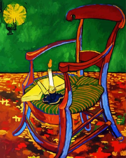 van Gogh Gauguin's chair paint by number