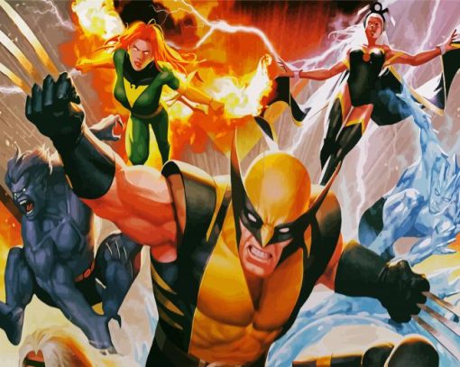 X-Men Illustration Paint By Number