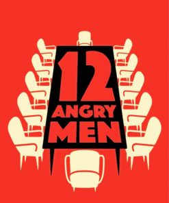 12 Angry Men Movie Poster Paint By Number