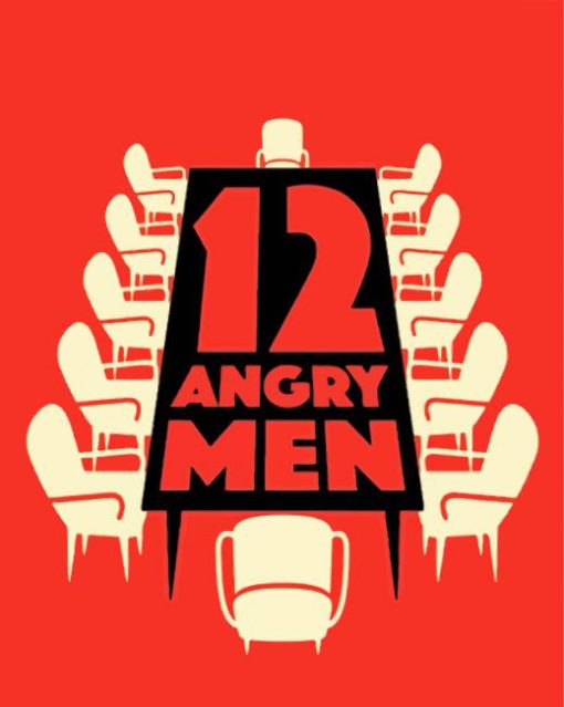 12 Angry Men Movie Poster Paint By Number