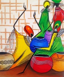 Abstract African Women Paint By Number