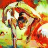 Abstract Ballerina Handstand Paint By Number