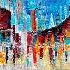 Abstract City Paint By Number