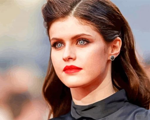 Actress Alexandra Daddario Paint By Number