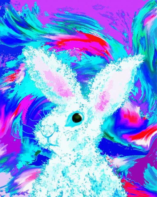 Aesthetic Abstract Rabbit Paint By Number