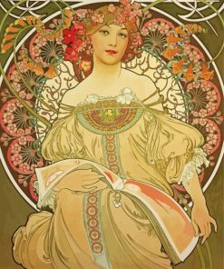 Art Nouveau Ivy Paint By Number