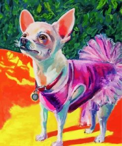 Aesthetic Dog In Tutu Art Paint By Number