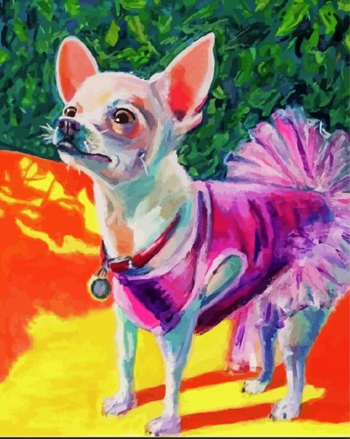 Aesthetic Dog In Tutu Art Paint By Number