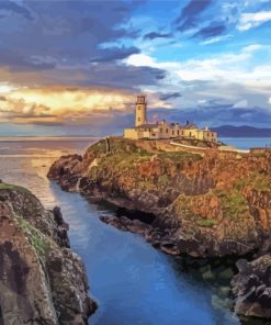 Aesthetic Fanad Head Lighthouse Paint By Number