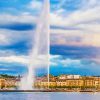 Aesthetic Water Fountain Lake Geneva Paint By Number