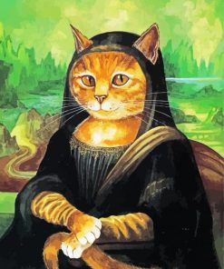 Aesthetic Mona Lisa Cat Paint By Number