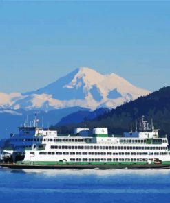 Aesthetic Seattle Ferry Paint By Number